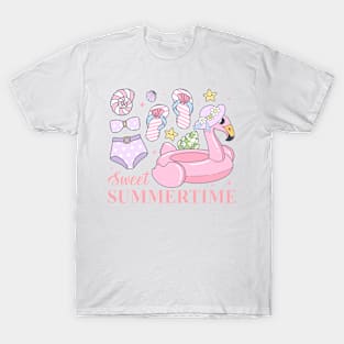 Sweet Summertime Fun Beach Party Essentials T-Shirt